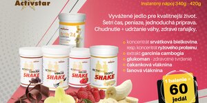 Koktejly na chudnutie + zdravé vyvážené jedlo, recepty